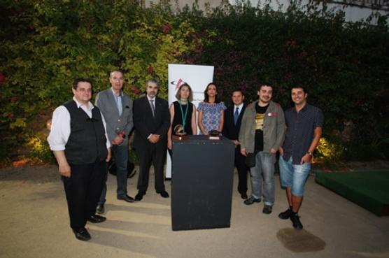 Els finalistes de les Petxines Oberta i Tancada de 2013 al jardí del Metropol abans de conéixer el resultat de les votacions (foto: Pere Toda)